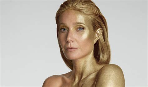 gwyneth paltrow nude|Gwyneth Paltrow poses nude and paints her body gold for 50th